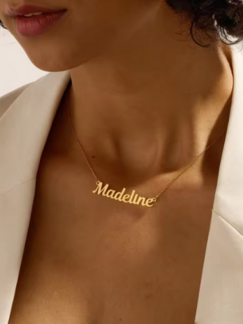 Personalized name necklace – gold/silver Finnish